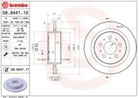 Диск тормозной задний 277mm окрашенный