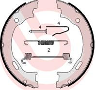 Zesatw szczek hamulcowych, hamulec postojowy