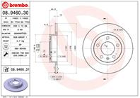 08.9460.30_диск тормозной задний! Opel Corsa D 1.6i/1.7CDTi 06&gt