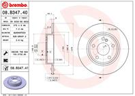 Диск тормозной MERCEDES A(W176) 12-/B(W246) 11- задний D=276мм