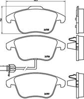 Klocki hamulcowe tuningowe  przod audi a4  a4 allroad  a5 1.8-3.2 06.0