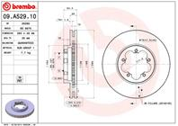 09.A529.10_диск тормозной передний! Ford Transit
