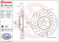 Диск перфорированный brembo xtra 09.7812.2x
