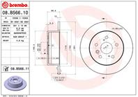 Диск тормозной 08.b566.10