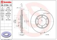 09.5194.10_диск тормозной передний! Nissan Patrol 2.8/3.3D 79-97
