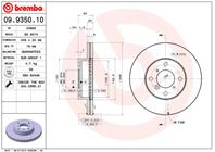 09.9350.10_диск тормозной передний! Suzuki Baleno 1.8/1.9TD/Liana 1.3-1.6/1.4D