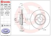 Диск тормозной 09.C422.11
