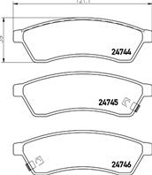 Колодки тормозные p10060