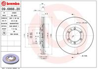 09.6866.20_диск тормозной передний! opel frontera 2.0-3.1td 91&gt