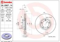 09.6967.14_диск торм. пер. ! ford transit 91-94