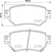 P49059_колодки дисковые задн.! Mazda 6 GJ 12>