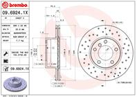 09.6924.1X_диск тормозной передний! перфорированный Xtra BMW E39 2.0-3.5 M47-M6