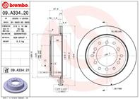 Диск тормозной задн lexus gx 09-/ toyota fj cruiser 06-/ toyota land cruiser 150 09-