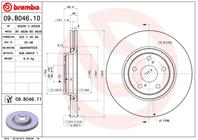 Диск тормозной brembo painted disc 09.b046.11 (Распродажа)