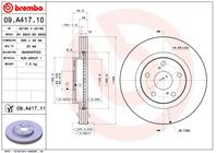 09.A417.10_диск тормозной передний! Toyota RAV4 2