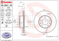 09.8931.20_диск тормозной передний! Fiat Ducato Peugeot Boxer 2.2D/HDi/2.3D/3.0