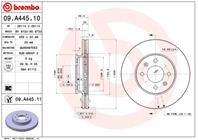 09.A445.10_диск тормозной передний! Hyundai Accen