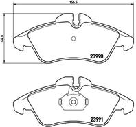 P50080_колодки дисковые п. !MB Sprinter 208D/308D  VW LT II 28-35 95&gt