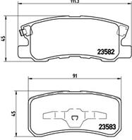 [p54031] BREMBO КОЛОДКИ ТОРМОЗНЫЕ ДИСКОВ