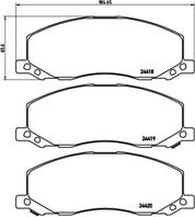 Колодки тормозные дисковые передние P59058 от компании BREMBO