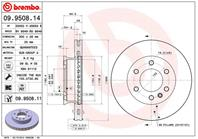 09.9508.14_диск торм. пер. ! mb sprinter  vw crafter 06&gt