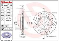 09.A047.11_диск тормозной передний!MINI Cooper 1.6 16V 03&gt