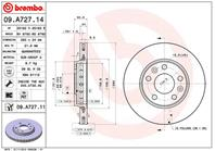 [09A72714] BREMBO ТОРМОЗНОЙ ДИСК