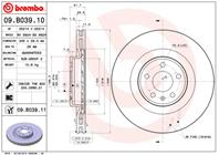 [09b03910] brembo диск тормозной передний