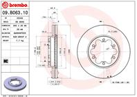 09.b063.10_диск тормозной передний! toyota hiace 2.5d 06&gt