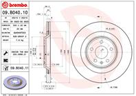 [09B04010] Brembo Диск тормозной задний