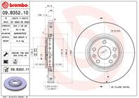 Диск торм. окраш. Fr RE Clio IV 13-  Laguna 07-