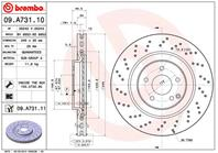 09.A731.11_диск тормозной задний перфорированный! MB W202/W203/CL203/S203/C209