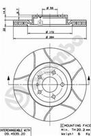 Диск тормозной ALFA ROMEO 147 01-/156 97-06/FIAT DOBLO 10- передний