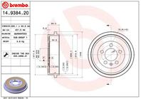 Барабан тормозной задние AUDI A2 (8Z0) 02/00-08/05 / SEAT CORDOBA (6L2) 09/02-11/09 / SEAT IBIZA IV 