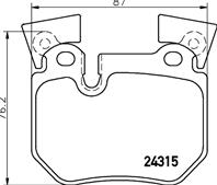 Колодки тормозные дисковые задние P06059 от фирмы BREMBO