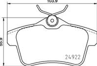 Колодки тормозные дисковые  комплект