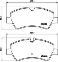 Колодки тормозные дисковые задние P24160 от компании BREMBO
