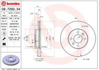 09.7292.34_диск тормозной передний! Renault Lagun 09.7292.34_диск тормозной передний! Renault Lagun