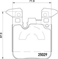 Колодки тормозные дисковые задние P06087 от производителя BREMBO