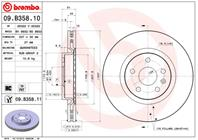 09.B358.10_диск тормозной передний! Opel Insignia 1.6-2.8i/2.0CDTi 08&gt