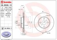 09.B508.10_диск тормозной передний! Toyota IQ 1.0/1.4D-4D 09&gt