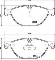 Колодки тормозные дисковые передние P06076 от производителя BREMBO