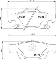 Колодки тормозные дисковые задние P37016 от производителя BREMBO