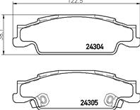 Колодки тормозные дисковые задние P09007 от фирмы BREMBO
