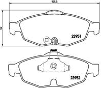 P11016_=812 02 !колодки дисковые п. Chrysler Sebring 2.0 16V/2.7 V6 24V 01&gt