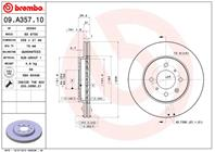 [09A35710] Brembo Диск тормозной передний  комплект из 2-х шт.