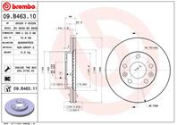 09.B463.10_диск тормозной передний! Renault Duste