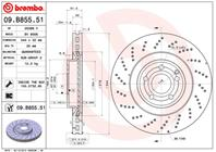 09.B855.51_диск тормозной передний перфорированный! MB C218/X218 CLS 3.5 11&gt