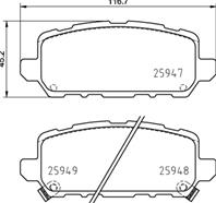 К-т торм. колодок re ho hr-v (ru) 14-