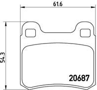 P50013_=157 10=FDB979 !колодки дисковые з.MB W201 2.3/2.5 16V 84-93/W124 2.0-3.